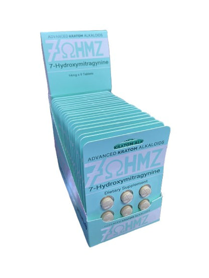 7ohms 7-Hydroxymitragynine 14mg x 6 Tablets - Kratom Extract