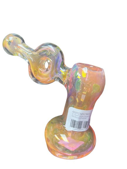 6" Gold Fumed Doughnut Mouthpiece Bubbler