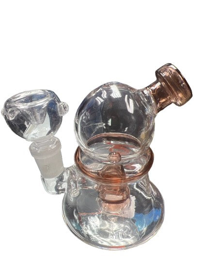 5" Mini Water Pipe with Color Accent & Shower Head Perc