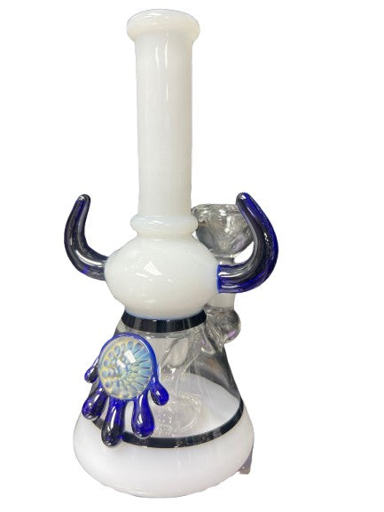 1x8" Locket Bead Horn Mini Water Pipe